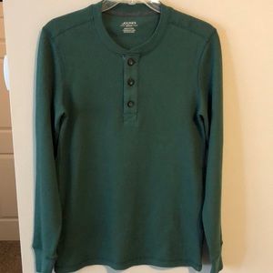 Jockey Thermal Top Men’s SZ S Long Sleeve Green NWOT